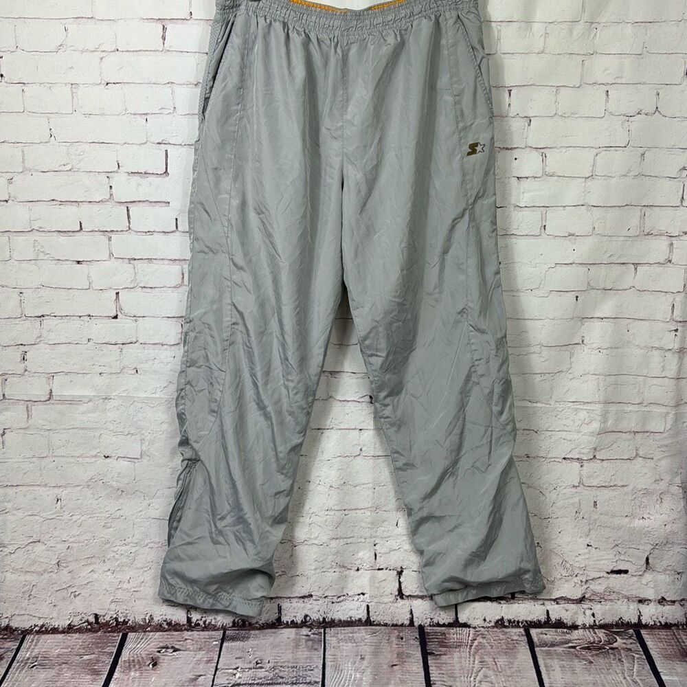 Starter Pants Mens Large 36-38 L Windbreaker Track Vintage Active Zip He…